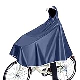 Wasserdicht Radfahren Regen Poncho, Fahrrad Compact Regen Cape, Radfahren Regen Poncho mit Kapuze,...