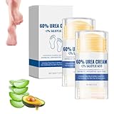Urea Fußcreme 60%, Feuchtigkeitsspendende Fußpflegecreme gegen Trockene & Rissige Füße, Heel...