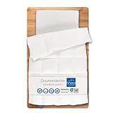 LINEA by böhmerwald Comfort Daunendecke normal, 90% Daunen / 10% Federn, weiß, 135 x 200