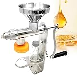 Manuelle Ölpresse Maschine, 304 Edelstahl Lebensmittelqualität, für DIY Home & Commercial Öl...