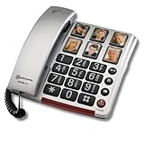 Amplicomms BIGTel 40 Plus, Großtastentelefon, Silber