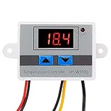 RUIZHI XH-W3001 Digital LCD Display Temperaturregler, DC 12V 120W Thermostatschalter mit...