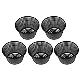 Kunststoff-Blumenkorb für Teich, 21,6 cm große Töpfe mit Wurzelstütznetz, 5er-Pack Netzkörbe...
