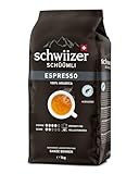 Schwiizer Schüümli Crema Intenso, kräftig-intensive Arabica/Robusta-Mischung, für Vollautomaten,...
