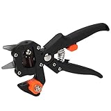 Tomantery Pflanzenschere, Pfropfwerkzeug aus Hartstahl, für Obstbaumsetzlinge Im Garten, mit 3...