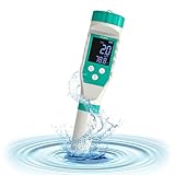 YIYEGO Chlor Meter & Pool Salz Tester, Pool pH-Tester & Salz Meter für Pools, 7 in 1 FAC Digital...