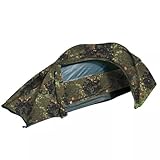 Mil-Tec Einmannzelt Recom (150x250cm) • Tunnelzelt für 1 Person • Ultraleicht, kompakt, Wind- &...