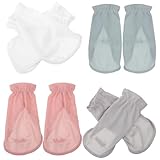 DIKACA 4 Paare Damen Uv-Schutz Handschuhe Fingerlos mit Touchscreen-Funktion Atmungsaktiv...