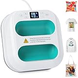 ISOISL Transferpresse Plotter 22,5 cm x 22,5 cm, Heizpresse Tragbare con Zeitmesser, Schnelles...