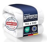 Gentle North Bettdecke 155x220 als Schlafdecke - 4-Jahreszeiten Bettdecke für Allergiker geeignet -...