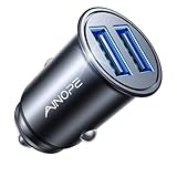 AINOPE 24W Zigarettenanzünder USB, [Mini Metall] 12V USB Adapter Auto Ladegerät, 4.8A Car Charger...