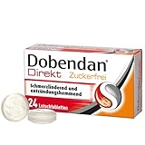 DOBENDAN Direkt Zuckerfrei Lutschtabletten bei starken Halsschmerzen & Schluckbeschwerden 24 St.