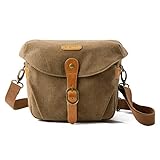 bagsmart Kameratasche Spiegelreflex, Foto Tasche Schultertasche für SLR-Kamera und Zubehör (Khaki)