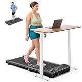 THERUN Schreibtisch Walking Pad mit Leise 2,5 PS-Motor, 2 in 1 Kleines Laufband mit Fernbedienung...