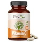Vitamin C 180 Kapseln | natürliches Vitamin C aus Acerola-Hagebutte & Camu Camu Extrakten |...