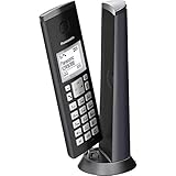 Panasonic KX-TGK220GM Design-Schnurlostelefon mit Anrufbeantworter, Station & Hörer,...