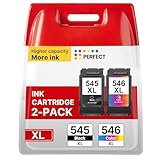 545XL 546XL Multipack Kompatibel für Canon Druckerpatronen 545 546 PG-545 CL-546 mit Canon Pixma...