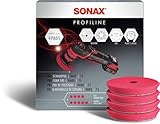 SONAX SchaumPad hart 75 (4 Stück) zum maschinellen Polieren von Lacken mit Allen Maschinenarten und...