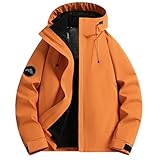 QMP Winterjacke für Jungen und Mädchen Wasserdicht Skijacke Winter Schneemantel Kapuze Fleece...