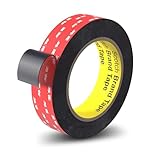 LOVSOF Doppelseitiges Klebeband Stark, 2,5 cm x 5 m, Starker Wasserdichter Montageband für Auto,...