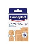 Hansaplast Universal Pflaster (40 Strips), schmutz- und wasserabweisende Wundpflaster, Pflaster Set...