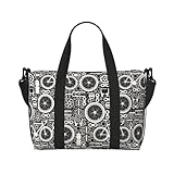 Laptop-Tragetasche für Damen und Herren – Sporttasche mit Fahrradmuster für Damen und Herren,...