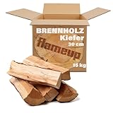Kiefer Brennholz Kaminholz 5-500 kg Holz Für Ofen und Kamin Feuerschale Kaminofen Grill Flameup...