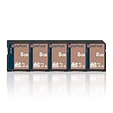 ByteFest SD Karte 8GB 5 Pack, Speicherkarte SDHC, Class 10, U1, V10, A1, Full HD Video, Memory Card...