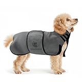 Pllozikami Hundebademantel, Mikrofaser Bademantel Hund Super Saugfähig, Schnell Trocknend,...