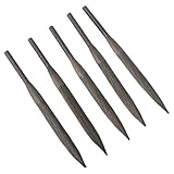 5 Stück Pneumatikfeilen 5 x 140 mm Luftfeilen-Set zum Entgraten von Metall, Glas, Stein, Holz mit...