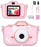 Kinderkamera, 2.0-Zoll-Bildschirm Digitalkamera Kinder,1080P HD Anti-Drop Fotoapparat Kinder,Selfie...