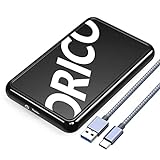 ORICO Trendiges USB C Festplattengehäuse USB 3.2 Gen 2 auf SATA III 6 Gbit/s UASP externes...