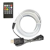 Sound Activated Led Lights, 7-Color Voice-Responsive Light Strip, Ambient RGB Trim Accent Kit, Music...