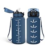 HoneyHolly Trinkflasche 500ml, Auslaufsicher, Wasserflasche BPA-Frei, Motivierende mit...