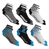 FREEGUN 6 Paar Sportsocken kurz und lang (39-42, Quarter Pack 02), Quarter Pack 02, 39-42