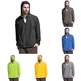 Fahrrad Regenjacke Herren Leichte Stehkragen Kapuzenjacke Übergangsjacke Faltbar Dünne Winddicht...