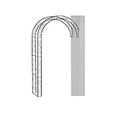 Siena Garden Rosenbogen Cambridge, Halbbogen, Rankhilfe, verziert, 245cm, 732696