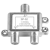 zoerbufan 2-Fach SAT BK Verteiler, SAT & BK-Verteiler für TV & Radio - für HDTV/UHD 4K, DVB-S/S2,...