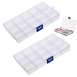 HAOBIN Plastik Sortierbox Sortimentskasten stabile Verstellbare Schmuck Organizer Box Verstellbare...