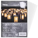 WINTEX Transparentpapier bedruckbar A4 135 Blatt 100g/m² - Transparentpapier weiß -...