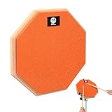 Newellsail Schlagzeug Übungspad 8 Zoll Schlagzeug-Pad Gummi Dumb Drum Practice Pad mit Holzsockel...