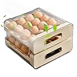 Eierhalter für die Theke, große Schublade, Aufbewahrungsbox, Hühnerei-Organizer, Spender, für...