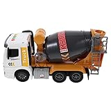 TOYANDONA Lernspielzeug Bagger mit Licht und Sound Gelber Baufahrzeug Stabiles Kunststoff Modell...