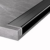 L-Form Treppenkantenprofil Wasserdicht Übergangsleiste Boden Geriffelter Übergangsprofil Aus...