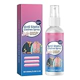 Textilien Antistatik Spray,Antistatisches Spray für Kleidung,Anti Falten Spray Kleidung,Neu Anti...