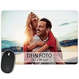 Mauspad mit eigenem Foto Bedrucken – 27x19 cm – Mousepad im Fotoformat selbst gestalten –...