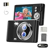 32GB Digitalkamera Kinder Fotokamera: 48MP Anti-Shake Kinderkamera Foto mit 2,8 Zoll 4K-Bildschirm,...