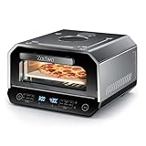 ZACHVO Pizzaofen Elektrisch 450°C – Neapolitanische Pizza in 90 Sek, Sichtfenster &...