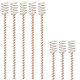 Jooehyer 8er-Pack 13,5-Pflanzstäbe für Elektrokultur, Lange Kupfer-Gartenstäbe,...