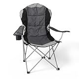 Spetebo Regiestuhl Deluxe bis 150 Kg belastbar - Farbe: anthrazit - Camping - Polyester -...